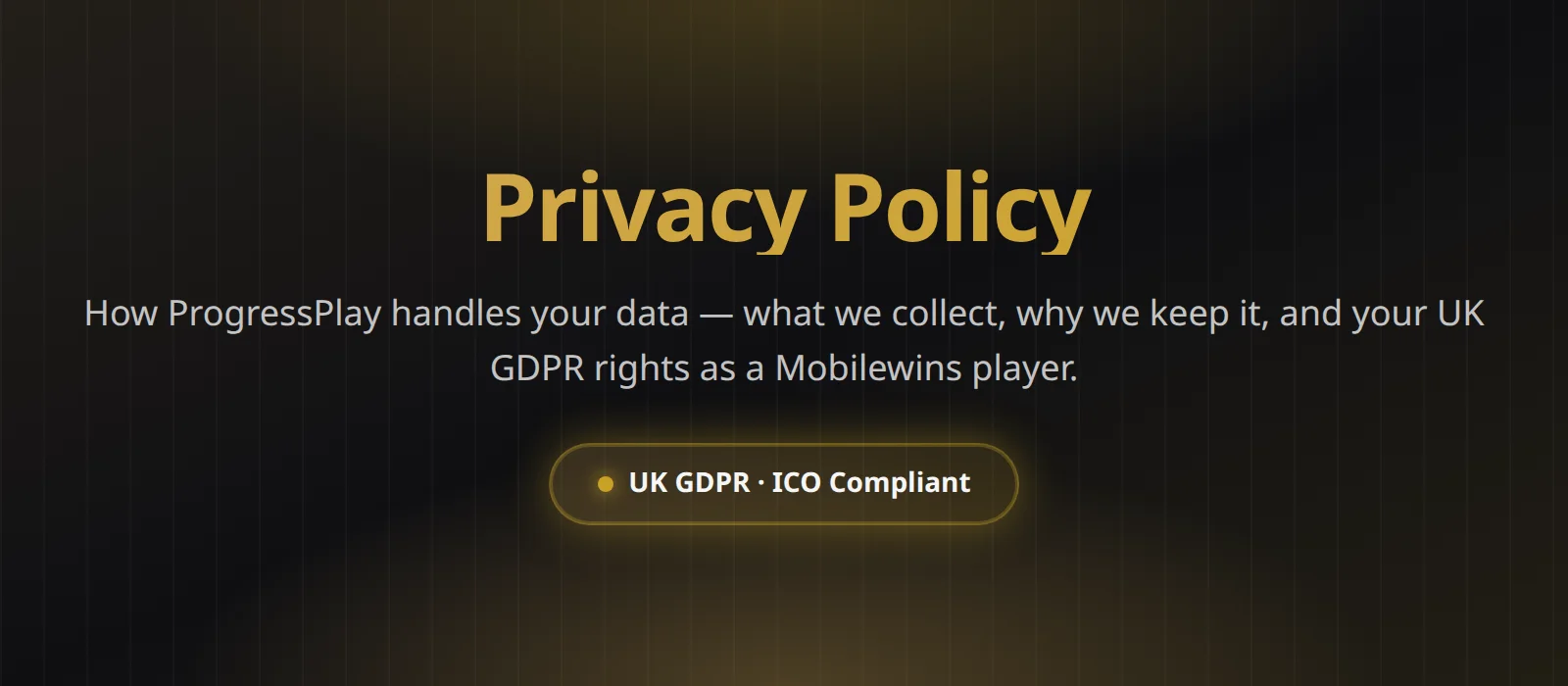 Mobilewins Casino privacy policy